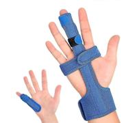 Finger Splint Support with Wrist Brace, Adjustable Trigger Finger Straightener for Index, Pinky, Ring, Middle Finger Of Left Right Hand, Knuckle Prote