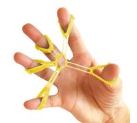 Finger Strength Trainer - 2,95 x 2,56 Inches Strengthens Grip Strength | Hand Grip Strengthener | Hand Stretch StrengthTrainer Aid | Sturdy Fitness Gripper Extension Tool for School Offices Gym