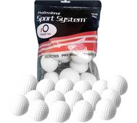 FINGER TEN Palline da golf in schiuma elastica morbida, 12/24 pezzi, palline da allenamento da golf con fossette, per allenamento a casa, ufficio, interni ed esterni, cortile (bianco, confezione da 12