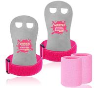 FINGER TEN Set di polsini per ginnastica, per ragazze, giovani, bambini, con impugnature per manubrio, protezione per il palmo, supporto per il polso, per kettlebell, sport, tennis, allenamento, yoga,