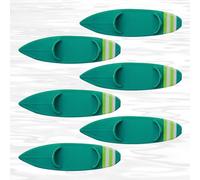 Finger Toy, Mini Board, Small Surfboard Set for Car Ride Decoration, Collectible Fingerboards Kids Teens Desk Display, Beach Theme Window Decor and Party Favor Accessories 4.72x1.34x0.55 Inches