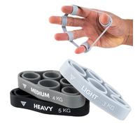 Finger Trainer Set Allenatore Dita e Avambracci con 3 Livelli di Resistenza per