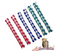 Finger Traps, Birds Foraging Toy, Assorted Color Chopper, Chinese Chew Puzzle, Interactive Party Favor Gift for Kids Birthday Entertainment Sensory Fun, 5,91 x 0,59 x 0,59 pollici