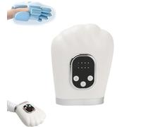 Finger Zone Massager, Hand Massager with Heat and Compression, 3-Speed Adjustable Force and Temperature Adjustable, for Office, Home, Small and Medium Sized Hands (White)