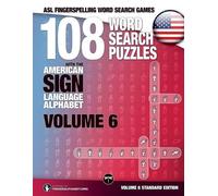 Fingeralphabet 108 Word Search Puzzles with the American Sign Langu (Tascabile)