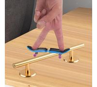 Fingerboard Rails Rotondi Rail Ostacolo Rampa Versatile Ottimi Regali di Gioco