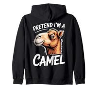 Fingere Camel Dormire Divertente Cammello Felpa con Cappuccio
