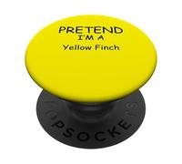 Fingere di essere un giallo Finch Costumi pigro Capodanno Holloween PopSockets PopGrip Adesivo