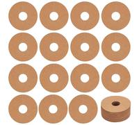 FINGERINSPIRE 150pcs etichetta di nome della bevanda per bicchieri da vino marcatore di vetro di vino carta charm rotondo 70mm Perù Brunastro