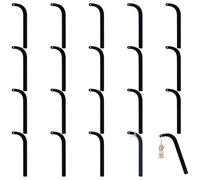 FINGERINSPIRE 20 Pezzi Bastoncino per Provare Orecchini In Acrilico Espositore per Orecchini Senza Prova Strumento di Supporto A Forma di Piega Striscia Curva per Orecchini e Borchie Espositore