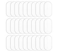 FINGERINSPIRE 30 Pezzi Basi chiare per miniature 25x50mm Basi ovali acriliche per figure d'azione Basi per miniature spesse 2mm Basi ovali acriliche per miniature Wargaming Boardgaming da collezione