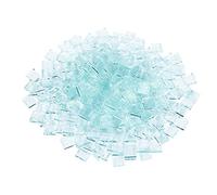 FINGERINSPIRE 375 mattonelle trasparenti per mosaico da 280 g, forma quadrata di vetro, vetro trasparente, per decorazioni per la casa