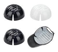 FINGERINSPIRE 4 pezzi 2 colori Cappellino da Baseball Inserti di Fodera di Cappello di Protezione in Plastica Bianco e Nero Inserti per Cappellino Rigido Traspirante e Leggero Inserto per Berretto