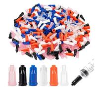 FINGERINSPIRE 480 tappi in plastica per siringa, 6 colori, diametro interno 4 mm, tappi per siringa con punta ad ago, compatibili con siringhe di bloccaggio per erogazione senza perdite