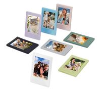 FINGERINSPIRE 8 pz Mini Cornici per Foto con Copertura Protettiva Trasparente Migliorata 45x61mm 8 colori Mini Cornice per Foto Rettangolare Cornice per Foto In Plastica Supporto per Cornice