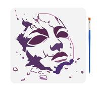 FINGERINSPIRE Dietro La Mascherina Stencil per Disegno con Pennello 30x30cm Mascherina Rotta Moo per Pittura Mascherina Sacciata Stencil per Decorazioni Artistiche Fai Da Te per Pittura su Legno