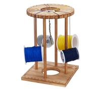 FINGERINSPIRE Kumihimo Marudai Disk Kit 32 slot in legno Kumihimo Intrecciare Disk Set Desktop Kumihimo Bracciale Knitting Disk DIY Braiding Disk Burlywood Wood Bead Cord Disc Tool per la creazione di