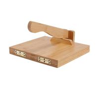 FINGERINSPIRE Pressa per Tortillas Messicana Quadrata in bambù da 25cm, Pressa per Tortillas di Mais in Legno Naturale Facile da Pulire per Preparare Tortilla Messicane Fatte in Casa e Tacos
