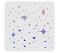 FINGERINSPIRE Star Stencil Template 30x30cm Plastica Star Drawing Painting Templates Set per Pittura, Cottura al Forno, Artigianato, pareti, mobili