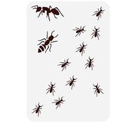 FINGERINSPIRE Stencil Formiche Striscianti 29.7x21cm Scava Fuori Formicaio Disegno Stencil Riutilizzabile Tema Animali Stencil Da Colorare Modello Decorativo per Album Fai Da Te, Mestiere, Piastrelle