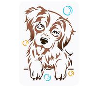 FINGERINSPIRE Stencil per Pittura A Forma di Cane Beagle 21x29.7 cm Modello di Disegno Riutilizzabile per Cani Da Compagnia Stencil per Cani Artigianali Fai-Da-Te per La Decorazione Domestica Stencil