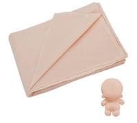 FINGERINSPIRE Tessuto color pelle da 1,5 m/2 m di larghezza, color pesca, superficie in peluche, tessuto per la realizzazione di bambole, tessuto in poliestere per bambole, tessuto per cucito,