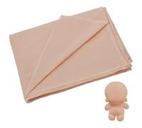 FINGERINSPIRE Tessuto color salmone chiaro, 2 m, larghezza 1,5 m, colore salmone chiaro, tessuto per la realizzazione di bambole, tessuto in poliestere per bambole, tessuto per cucito, abbigliamento,