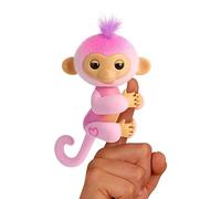 Fingerlings 2023 NUOVA Baby Monkey interattiva reagisce al tocco - 70+ suoni e reazioni - Armonia (rosa)