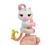 Fingerlings 2023 Nuovo unicorno interattivo bambino reagisce al tatto - 70+ suoni e reazioni - Lulu (bianco)