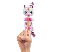 Fingerlings 3708 Alika Unicorno bianco (White with Rainbow Mane and Tail) - Friendly Interactive Toy by WowWee