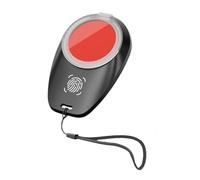 Fingerprint Ink Pad - Quick Drying Thumbprint Pad | Waterproof Professional Stamp Ink with Lanyard, Compact Red Identification for Security Checks, Notary Services, Legal Documents, Banking