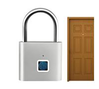Fingerprint Padlock Locker, Keyless Smart Padlock, Gym Locker With Fingerpirnt blueetooth APP Control For Outdoor Shed Fence Gate Door Garden Dorm Bedroom Cabinet School Storage
