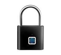 Fingerprint Padlock, USB Rechargeable Lock, Biometric Security Device, Smart Access Control Lock, for Outdoor Shed Fence Gate Door Garden Dorm Bedroom Cabinet School Storage Protection Use Daily