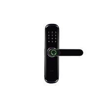 Fingerprint Smart Lock For Biometric Fingerprint Door Lock BT APP Inteligente CIRCUITO INTEGRATO Card Keyless Entry With Passcode,Sicurezza(Black-60mm)