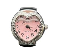 Fingerringuhr - Fascia Elastica Rotonda, Quadrante, Quartzzhr Elastico | Orologio Per 'anello Del Cuore Unico Con Fascia Elastica, Elegante Orologio Ad Anello Per Uomini E Donne Come Accessor