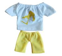 Fingertip Pants T-Shirt Set - Mini Fingerboard Clothing Toy | Adorable Finger Outfit Accessories for Kids’ Scooters, Skateboards, Sports Games | Unique Party Favor Gift for Boys, Girls, Child