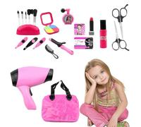 Fingta Set Di Trucco - Set Da Gioco Per Saloni Giocattoli Per Bambini | Finte Set Di Giocattoli Per Salone Di Parrucchiere | Finge Di Giocare A Ruolo Di Gioco Per Il Trucco Per Il Gioco Di Ruolo Per B