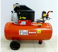 Compressore aria elettrico carrellato FINI AMICO 50 MK 2400 motore 2 HP - 50 lt