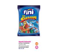 FINI CARAMELLE GOMMOSE GR 90 SQUALI COLORATI SENZA GLUTINE X 12 PEZZI