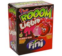 Fini Chicle Liquid Boom 6D Gomme da Masticare Ripiene alla Fragola Box da 200 Unità
