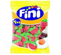 Fini Fragole Selvagge Acide, Caramelle Gommose a Forma di Fragola, 1 kg