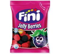Fini Jelly Berries Bacche Gommose, Caramelle Gommose a Forma di Bacche, Senza Grassi e Glutine, Confezione da 3 Buste da 90 g