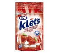 Fini Klet's Gomme da Masticare alla Fragola, 39 g, Confezione da 3