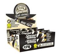 Fini Liquirizia Morbida Gourmet 12 x 4 Pezzi - Vegana - No coloranti - No glutine - Espositore da 12 Bustine. Ogni Bustina contiene 4 Liquirizie Incartate Singolarmente