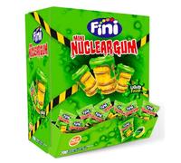 Fini Mini Nuclear Gum Gomme da Masticare con Ripieno Liquido Espositore da 200pz, Senza Glutine