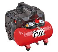 Fini Siltek S/6 Compressore Silenzioso (59 Db), Rosso Fini