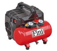 Fini Siltek S/6 Compressore Silenzioso (59 Db), Rosso Fini
