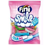 Fini Smile Kit Foam Caramelle Gommose a Forma di Spazzolini e Denti, Busta da 90 g, Confezione da 3