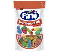 Fini Sour Booom Mix, Caramelle Gommose Acide Assortite, Doypack da 165 g, Confezione da 3