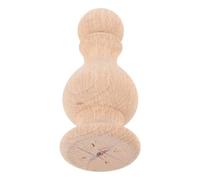 Finiale Decorativo in Legno per Mobili, Sfera Rotonda Classica Europea | Finitura Beige, per Interni e Supporti di Ponte, Parti Decorative Artistiche, Stile Romano